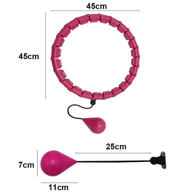 Weighted Adjustable Exercise Hula Hoop
