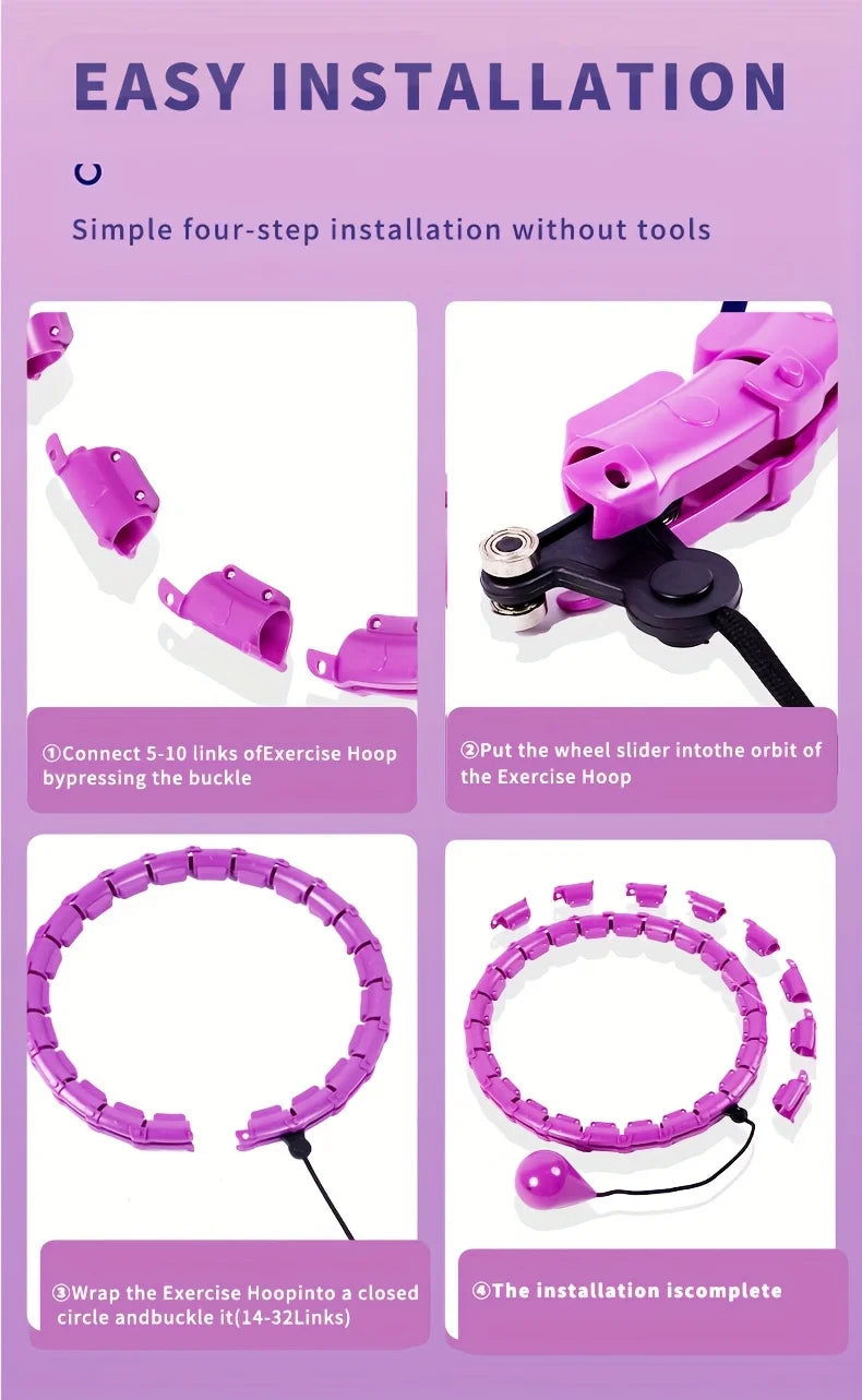 Adjustable Weighted Workout Hula Hoop