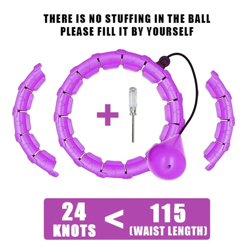 Weighted Adjustable Exercise Hula Hoop