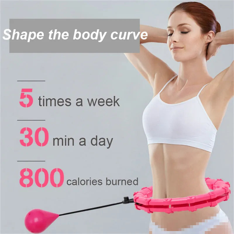Weighted Adjustable Exercise Hula Hoop