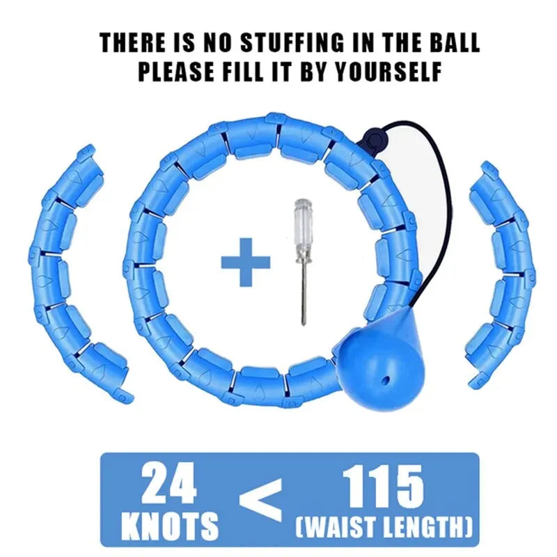 Weighted Adjustable Exercise Hula Hoop