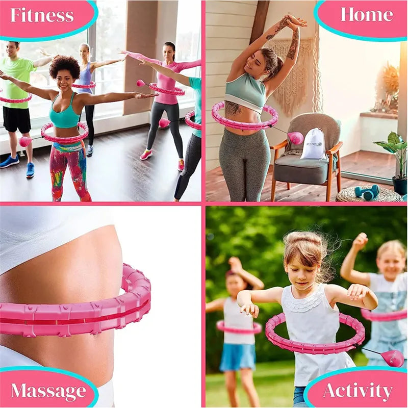 Weighted Adjustable Exercise Hula Hoop