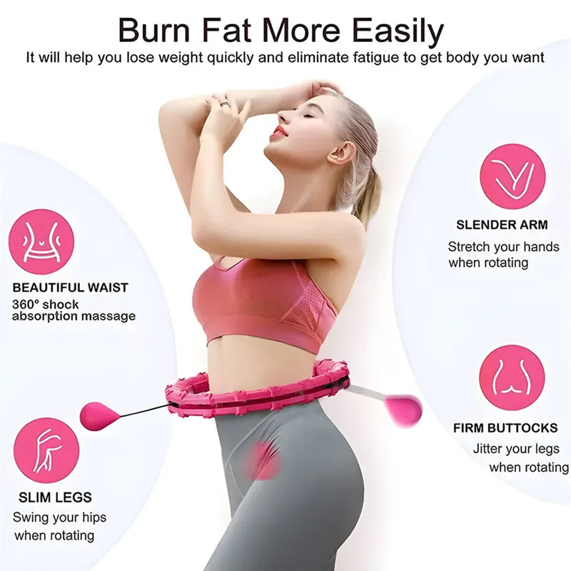 Weighted Adjustable Exercise Hula Hoop