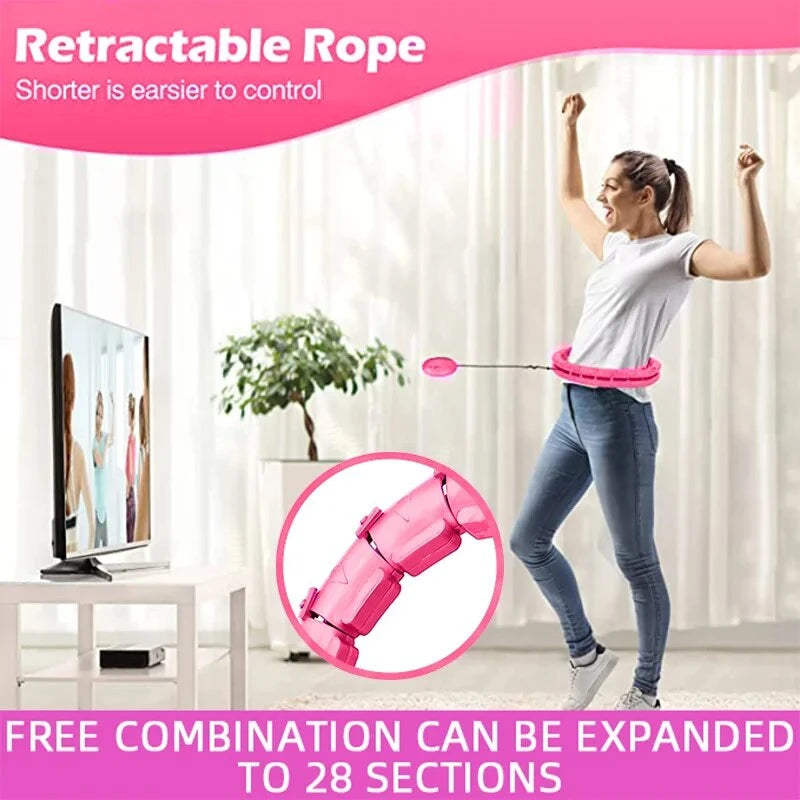 Weighted Adjustable Exercise Hula Hoop