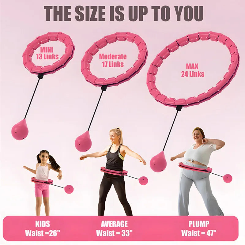 Weighted Adjustable Exercise Hula Hoop