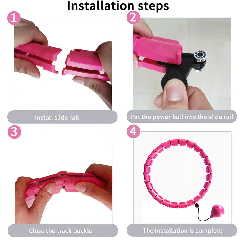 Weighted Adjustable Exercise Hula Hoop