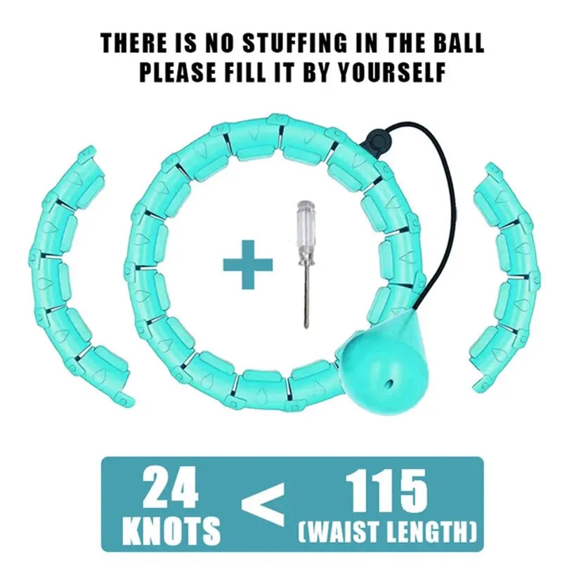 Weighted Adjustable Exercise Hula Hoop