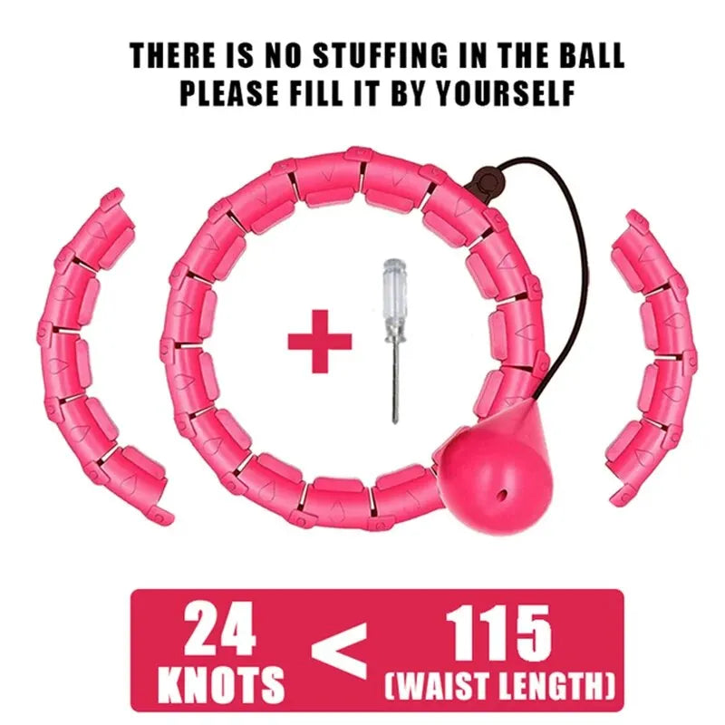 Weighted Adjustable Exercise Hula Hoop