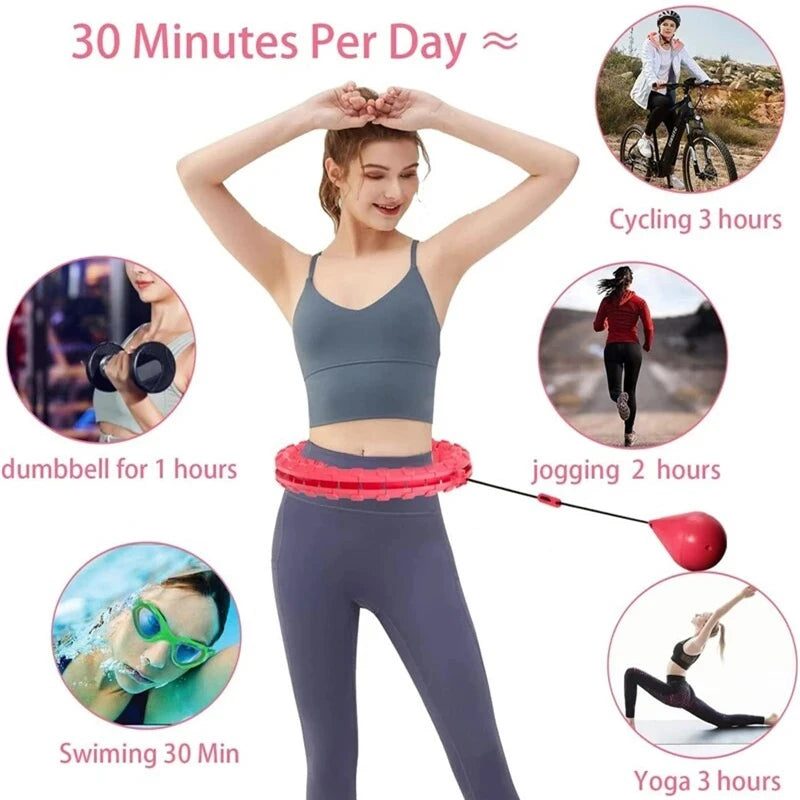 Weighted Adjustable Exercise Hula Hoop