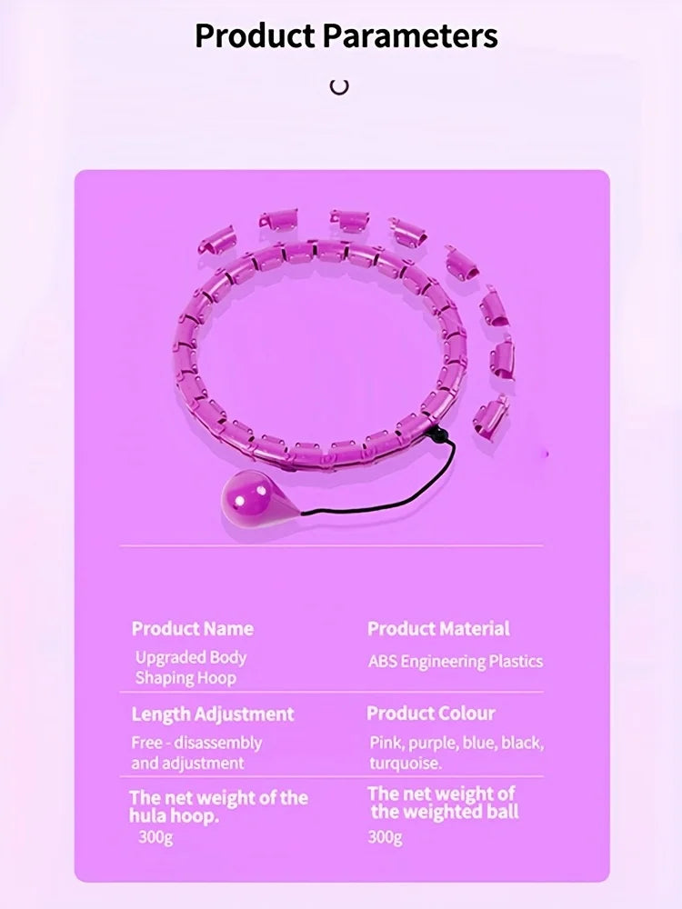 Adjustable Weighted Workout Hula Hoop