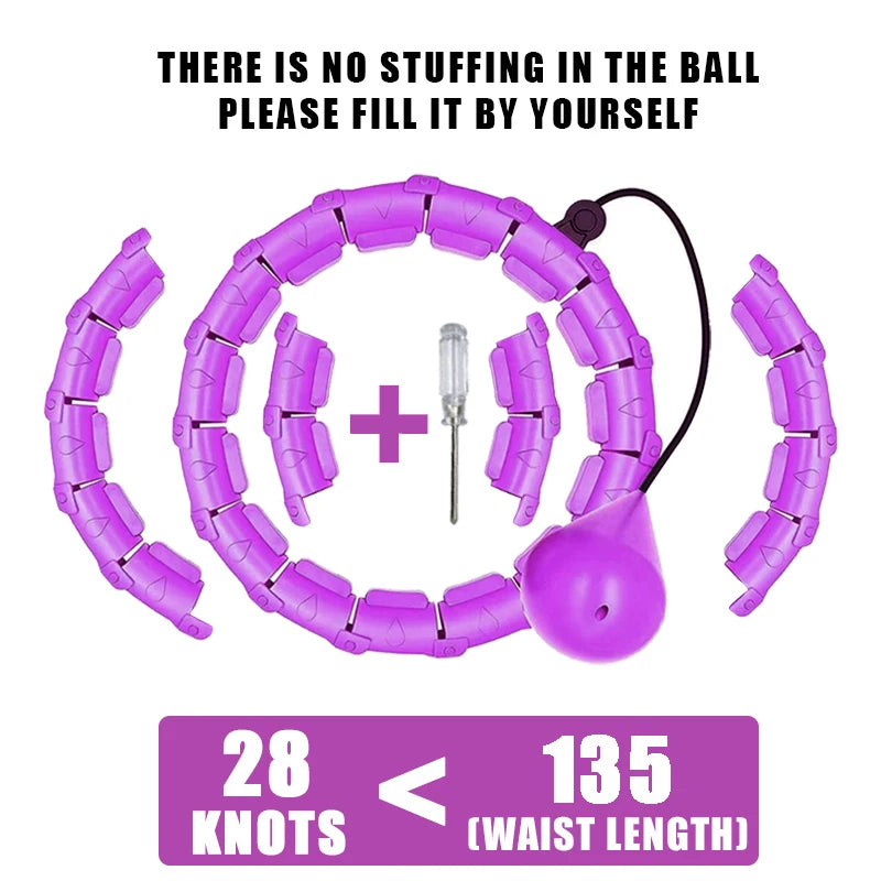 Exercise Weighted Adjustable Hula Hoop